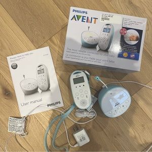 Philips Avent DECT audio baby monitor. Like new with box and instructions.